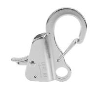 Zhjvihx Gancho de Anclaje para de Acero Inoxidable, Soporte de Cuerda Deslizante Ajustable, de Anclaje sin Nudos con Liberación Rápida para Líneas de 3/8 de Pulgada, Kayak, Pontón (Color Original)