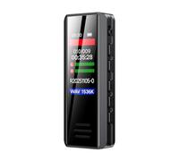 Zhjvihx Grabadora de Voz Digital con Clip, Pantalla a Color de 1,47 Pulgadas, Grabación con un Botón y Altavoz Incorporado para Reuniones, Conferencias, Entrevistas