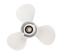 Zhjvihx Hélice Fueraborda, Hélice de Motor de Barco de Aleación de Aluminio de 3 Palas con Paso de 9 7/8x13 de Diámetro para Reemplazo de Motor Fueraborda 20 25 30 H P, Piezas de Barco