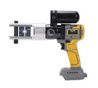 Zhjvihx Herramienta de Engarzado Hidráulica Eléctrica, Cuerpo de Aleación de Aluminio a Prueba de Golpes con Cabeza Abierta Gruesa Mejorada de 90 KN con 10 Troqueles, para Engarzadora de