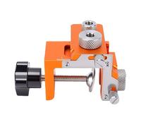 Zhjvihx Kit de Plantilla para Clavijas, Plantilla para Clavijas de Ancho Ajustable de Aleación de Aluminio para Carpintería con Bujes de Metal de 8 Mm y 15 Mm, Guía de Perforación para