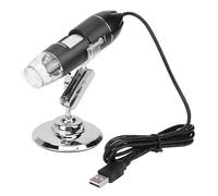 Zhjvihx Microscopio 1600X, Microscopio Digital HD con Interfaz 3 en 1, Luces LED de Brillo de 4 Niveles, ángulo de Ajustable para Reparaciones, Mantenimiento, Investigación de Soldadura