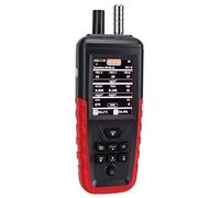 Zhjvihx Monitor Multifunción de Calidad del Aire, CO2 CO HCHO PM1.0 PM2.5 PM10 Detector TVOC de Temperatura y Humedad con Sensor de 6 Canales 0-1000 Ug/m3 Exportación de Datos Recarga USB