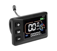 Zhjvihx Pantalla LCD para Bicicleta Eléctrica, Cuentakilómetros con Retroiluminación LED y Carcasa de ABS Impermeable, Panel Controlador de Tablero de Velocímetro Universal para