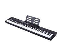 Zhjvihx Piano Digital de 88 Teclas, Teclado Contrapesado con 900 Tonos 700 Ritmos 110 Canciones de Demostración, Soporte BT MIDI para Principiantes Profesionales (Enchufe de la UE)
