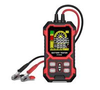 Zhjvihx Probador de Batería de Automóvil, Probador de Carga de Batería Automotriz Digital de 12 V 24 V con Pantalla LCD a Color para Vehículo Camión RV Barco Motocicleta CCA SOC (HT3500E Versión en
