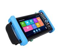 Zhjvihx Probador de CCTV con Pantalla Táctil de 7 Pulgadas Probador de Cámara IP 8MP AHD CVI TVI SDI CVBS con Batería de 7800 MAh Salida de Alimentación de 12 V CC para Sistemas (Enchufe de la UE
