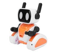 Zhjvihx Robot de Control Remoto 2.4G, Persecución de Luz con Sensor Infrarrojo Inteligente con Luces de Ojos Que Cambian de Color y Bandeja Incorporada, para Niños y Niñas con Música y