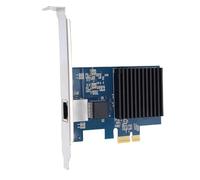 Zhjvihx Tarjeta de Red PCIe 10G, Chipset RTL8127 Adaptador Ethernet PCI Express Gen 4 X1 con 6 Opciones de Velocidad 10G 5G 2.5G 1G 100Mbps 10Mbps, para Plataformas