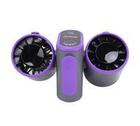 Zhjvihx Ventilador de Cintura de Doble Cabeza, Ventilador Personal Portátil Recargable de Flujo de Aire de 8000 MAh con Luz de Pantalla LCD de Rotación 360 y 120 Oscilaciones, para