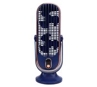 Zhjvihx Ventilador de Torre de Escritorio, Motor sin Escobillas de 5 Velocidades, Ventilador de Escritorio Portátil Recargable por USB, de, de Recargable con Pantalla LED, Ruido Blanco para el