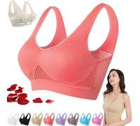 ZHKVAG Breathable Anti-Saggy Breasts Bra, Breathable Anti-Sagging Breasts Bra, Anti Saggy Breast Bras for Women (2XL,Red)