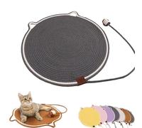 ZHKVAG Celery Pets Dual Scratching Pad, Scratching Pads for Indoor Cats, Cat Scratch Pads, Cat Scratching Mat Natural Cotton Rope Cat Scratching Pad,Large Size Cat Bed Cat Scratching Pad (20in,Gray)