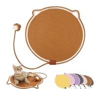 ZHKVAG Celery Pets Dual Scratching Pad, Scratching Pads for Indoor Cats, Cat Scratch Pads, Cat Scratching Mat Natural Cotton Rope Cat Scratching Pad,Large Size Cat Bed Cat Scratching Pad (20in,Brown)
