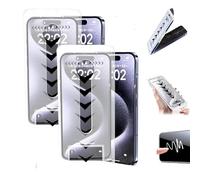 ZHKVAG For iPhone Invisible Artifact Screen Protector, Protection Ecran, HD Anti-Peep Privacy Screen Protector Silk Screen Bubble-Free Room Tempered Film for iPhone (Hd*2,13)