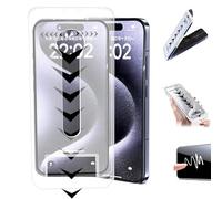 ZHKVAG For iPhone Invisible Artifact Screen Protector, Protection Ecran, HD Anti-Peep Privacy Screen Protector Silk Screen Bubble-Free Room Tempered Film for iPhone (Hd,16 Pro Max)