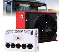 ZhlCrioxenic 12v/24v Aire Acondicionado Split, Aire Acondicionado Autocaravana, Cuenta con Modos De Enfriamiento RáPido Y Ahorro De EnergíA; Compatible con BateríAs De Ciclo Profundo Red-24V