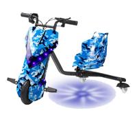 ZhlCrioxenic Triciclo A BateríA Drift Trike, Ruedas para NiñOs, Patinete De Deriva Infantil, con 5 Tipos De Longitudes Ajustables, Soporta hasta 100 Kg, VehíCulo EléCrico Desde 8 AñOs 6.5IN-J