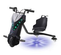 ZhlCrioxenic Triciclo A BateríA Drift Trike, Ruedas para NiñOs, Patinete De Deriva Infantil, con 5 Tipos De Longitudes Ajustables, Soporta hasta 100 Kg, VehíCulo EléCrico Desde 8 AñOs 6.5IN-E