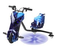 ZhlCrioxenic Triciclo A BateríA Drift Trike, Ruedas para NiñOs, Patinete De Deriva Infantil, con 5 Tipos De Longitudes Ajustables, Soporta hasta 100 Kg, VehíCulo EléCrico Desde 8 AñOs 8IN-K