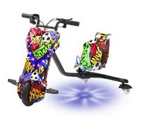 ZhlCrioxenic Triciclo A BateríA Drift Trike, Ruedas para NiñOs, Patinete De Deriva Infantil, con 5 Tipos De Longitudes Ajustables, Soporta hasta 100 Kg, VehíCulo EléCrico Desde 8 AñOs 6.5IN-M