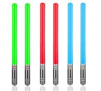 Zhlearda 6 Piezas Inflables Star War Light Saber, Sword Stick Globos, Niños Espada Palo Globos Juguetes, Light Saber Sword Stick Globos para Halloween, Suministros de Fiesta Favores de Fiesta Globos