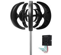 ZHLINGQ Generador De Turbina Eólica De 4000W Motor De Turbina Eólica De 5 Aspas con Controlador De Carga Kit De Generador De Turbina Eólica para Monitoreo De Jardín Marino Y Barco,Black-24V