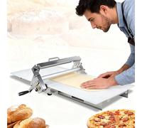 ZHLINGQ Laminadora De Pasta Plegable, Manual De Acero Inoxidable, para Mostrador, con Grosor Ajustable 0-25 mm, Máquina De Pasta Fresca,Ideal para Preparar Masa De Hojaldre De Panaderí 40×90cm