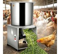 ZHLINGQ Picador eléctrico de Verduras de 1800 W, Procesador de Alimentos Comercial, Acero Inoxidable Espesado, 4 Cuchillas, para alimentación Animal, Verduras, Granos, Cacahuete, Jengibre y ajo 220V