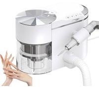 ZHLINGQ Taladro De Uñas Profesional Y Colector De Polvo 2 En 1, Pulidor De Uñas Eléctrico con Succión Al Vacío, Motor Sin Escobillas De 35000 RPM, ≤68 Db Ultra Silencioso, Succión Y ángulo Ajustables