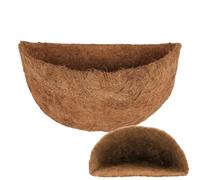 Zhliuqo Forro De Fibra De Coco - Forro De Coco Semicircular, Revestimientos De Cesta para Macetas De Pared, ForroPara Cestas Colgantes De Fibra DeCoco para Cesta Colgante, CestaDe Flores De Pared