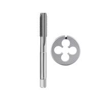 ZHLWei 1 Juego de Grifo y Die Set de rosca derecha de M1-M20, enchufe métrico, máquina de acero de alta velocidad, herramienta de roscado, taladro de tornillo