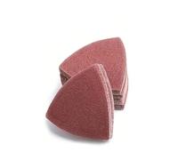 ZHLWei 30 piezas de papel de lija de 90 mm con gancho y bucle triangular, almohadilla de lijado multiherramienta oscilante de unión, grano múltiple