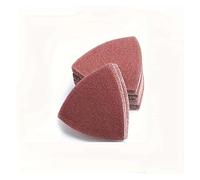 ZHLWei Papel de lija triangular de 80 mm con gancho y bucle, almohadilla de lijado oscilante multiherramienta, grano múltiple, 10/60 unidades