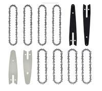 ZHLWei Paquete de 12 cadenas de 4/6 ", miniaccesorios de motosierra doméstica de 4/6" (guía/cadena), cadenas de repuesto for sierras de poda inalámbricas, herramientas de corte