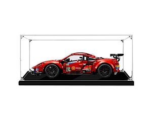 ZHLY Vitrina acrílica para Lego 42125 Technic Ferrari 488 GTE "AF Corse #51", caja expositora de protección a prueba de polvo compatible con Lego 42125 (modelo de construcción no incluido) (2 mm)