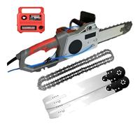 ZHNANDAMAI Motosierra Eléctrica para Hormigón, Motosierra para Cortar Hormigón, Cortadora de Muros Eléctrica con Cadena de Diamante, con Supresión de Polvo, para Paredes de Ladrillo y Cemento
