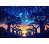 Zhngxogg Diamond Painting Cielo 1751D Cuadrado DIY 30x40cm-36130