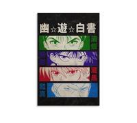 ZHNGYJNDE YuYu Hakusho - Impresión artística de pared con personajes clásicos, minimalista, decoración moderna para habitación familiar, 20 x 30 pulgadas (50 x 75 cm)