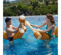 ZHODADA Flotadores Piscina para Adultos,2 Set Juego de Flotador Inflable de Juguetes Canoa Inflables de Batalla Flotante para Fiesta de Deportes Acuáticos Piscina