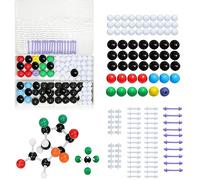 zhongguoqiaomao 135 Pcs Modelos Moleculares Kit Química Orgánica e Inorgánica Química Científica atomía Atomizador enseñanza Set de aprendizaje Molecular Modelo molecular