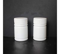 ZHONGJIUYUAN 100 botellas de plástico redondas para píldoras de medicina, tabletas y cápsulas, dispensador de pastillas, organizador de cebo, (20 ml)