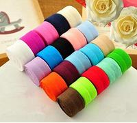 ZHONGJIUYUAN Cinta de sarga - 20 rollos de elastano al bies cinta elástica para ropa, sombrero, manualidades, costura de retazos, ropa interior, 20 mm