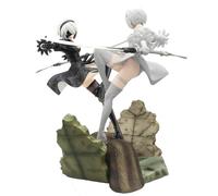 Zhongkaihua 2 figuras de acción de batalla de autómatas 2B de 24 cm, YoRHa No. 2, figura de PVC tipo B con modelo base Yorha 2B, figuras de anime coleccionables para los fanáticos del juego