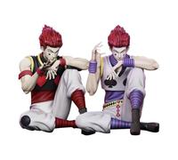 Zhongkaihua 2 figuras de anime de Hisoka sentado, modelo de anime de 11 cm, estatua de PVC, decoración de escritorio, regalo