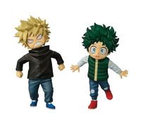 Zhongkaihua 2 piezas de figuras de Midoriya Izuku/Bakugou Katsuki de dibujos animados MHA, estatua de personaje de PVC, figura de acción coleccionable de modelo 11 cm