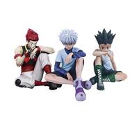 Zhongkaihua 3 figuras de anime Hisoka sentado modelo anime 11 cm PVC estatua decoración de escritorio regalo