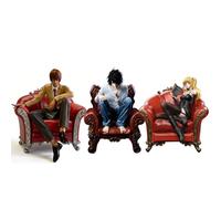 Zhongkaihua 3 figuras de anime modelo L/Amane sofá sentado quieto personaje de dibujos animados luz Yagami estatua de PVC coleccionables adornos de escritorio regalos