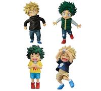 Zhongkaihua 4 piezas de figuras de Midoriya Izuku/Bakugou Katsuki, estatua de personaje de dibujos animados MHA, figura de acción de PVC, modelo coleccionable de 11 cm