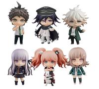 Zhongkaihua 6 figuras de anime Kokichi/Nagito Chiaki/Kirigiri/Enoshima Junko, articulaciones móviles, adornos de acción, colecciones, regalos, 10 cm, accesorios intercambiables de PVC